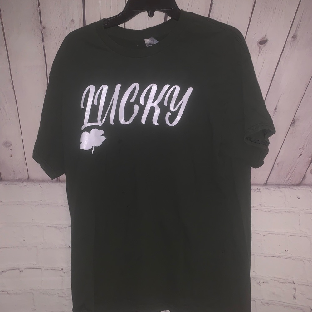 Forest Green Lucky Graphic Tee